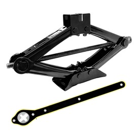 KVAEY Scissor Jack for Car, 2 Ton (4409 lbs) Heavy Duty Lift Jack with Extended Ratcheting Handle, Quick Lifting Tire Jack Tool Universal Emergency Kit for SUV MPV Truck Sedan