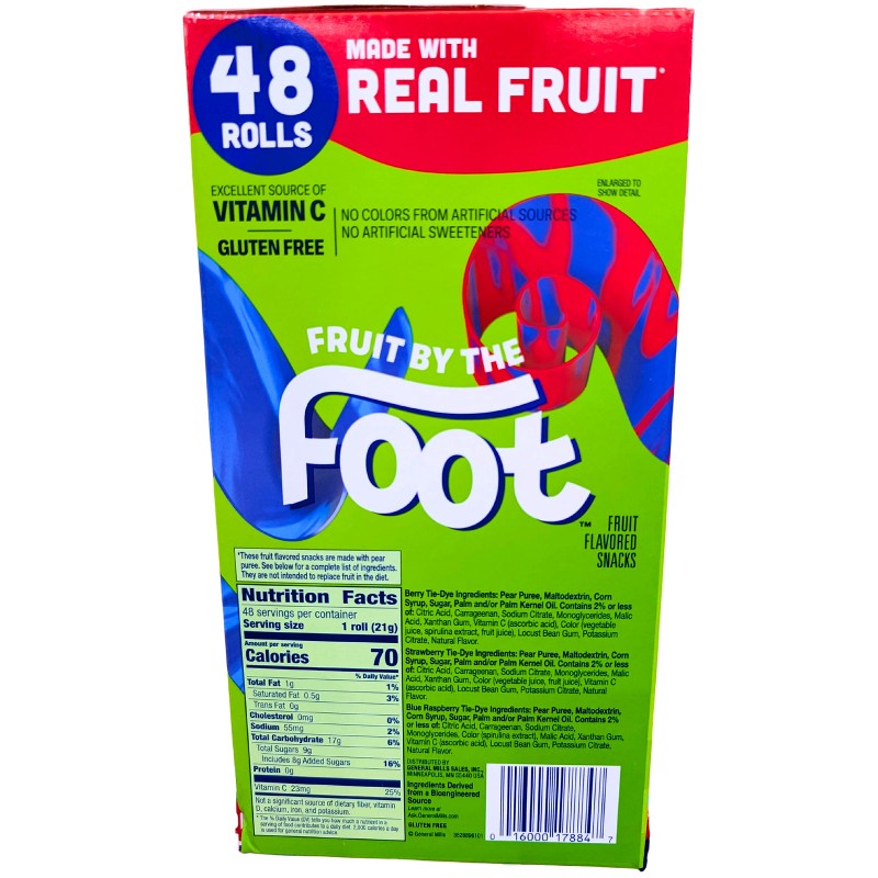 Fruit By the Foot Variety Pack Berry Strawberry Raspberry 48