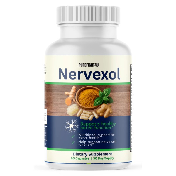 PUREFIGHT4U Nervexol Natural Formula for Nerve Function & Calming Support