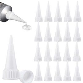 Zhehao 20 Pack e6000 Snip Tip Applicator Tips Cap for E6000 Craft Glue 3.7 Ounce Adhesive Tubes