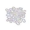 50PCS Acrylic Linking Rings Transparent DIY Assemblable Transparent Color Plating