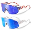 CMBJJU 2PACK Kids Sunglasses,Sports Sunglasses for Boys Girls Age 8-14,UV400