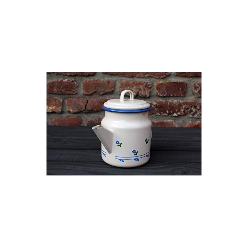 Münder Enamel Teapot 1 Litre Flowers