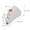 DIN Rail LED Indicator Light, AC DC 230V DIN Rail