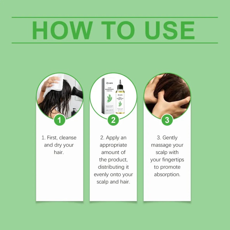Aceite Para El Cabello Zyvarn Pure Rosemary 120 Ml