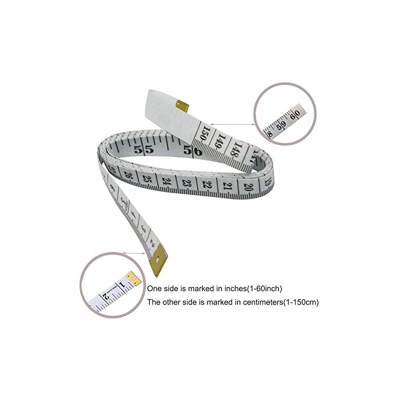Soft Tape Measure Double Scale Body Sewing Flexible Ruler for