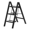3 Step Ladder, Aluminum Lightweight Folding 3 Step Stool with