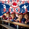 Baseball Party Decorations Concessions Banner