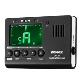 Donner DMT-01 Digital Metronome Tuner Tone Generator 3 in 1 for Guitar, Piano, Trumpet, Chromatic Instruments