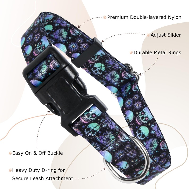 Dog Collars for Large Boy and Girl Dogs, Adjustable Soft