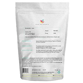 Vitamin D3 Tablets 3000iu 120 Tablets- NHS Recommended Daily Amount | 120 (4 Month Supply) Vegetarian Vitamin D Supplement 100% Recyclable Packaging