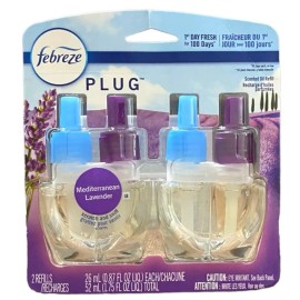 (1) Febreze Scented Oil Plugin Refills-Medite<wbr/>rranean Lavender Scent