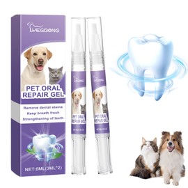 Thoquene Pack of 2 Pet Oral Repair Gel Pens for Dogs, Suitable for Cats and Dogs of All Sizes