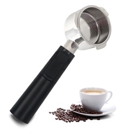 Gevi 51mm Bottomless Portafilter - 3 Ears Cafe Barista Fits Yabano, Includes Portafilter Filter Basket