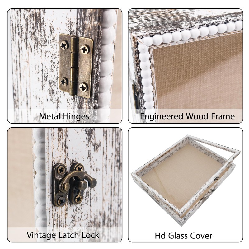 Hodeframe 13x16 Wedding Shadow Box Display Case with Door -