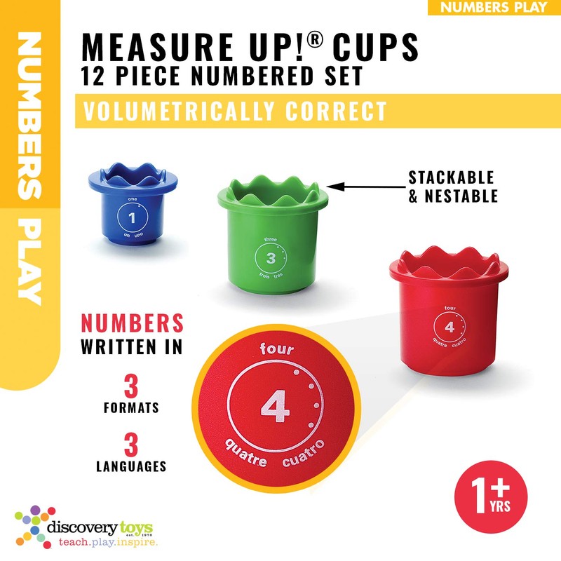 Discovery Toys Measure UP! Cups | Educational Stacking & Nesting