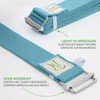 BACKLAXX ® Cotton Yoga Strap (Light Blue) - Sustainable Yoga