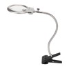 Clamp Magnifying Glass 2X and 6X Dual Lens Flexible Hose