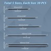 AHANDMAKER Pack of 150 Elastic Barbed Cord, 5 Styles Nylon