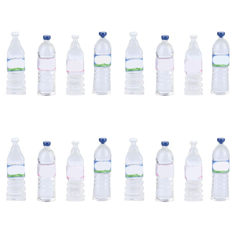 40pcs Dollhouse Water Bottles Set 4 Styles Miniature Drinking Accessories