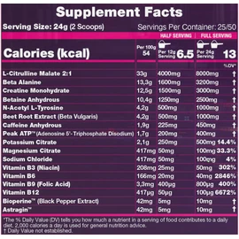 10X Athletic Stim Pre Workout Beta Alanine High Caffeine Creatine Sugar Free Vegan Low Calorie Various Flavours 600g 25/50 Servings (Apple Attack)