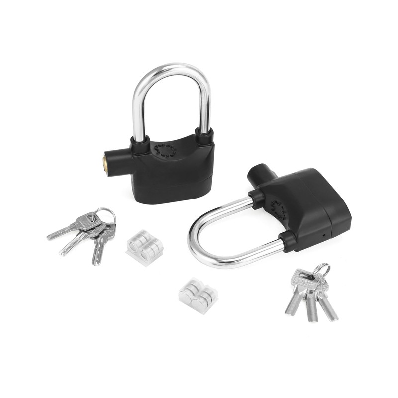 QWORK Alarm Lock, 110 Db Universal Security Alarm Lock System