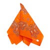 WKG Bandana, Paisley, Made in Japan, Cotton Handkerchief, orange