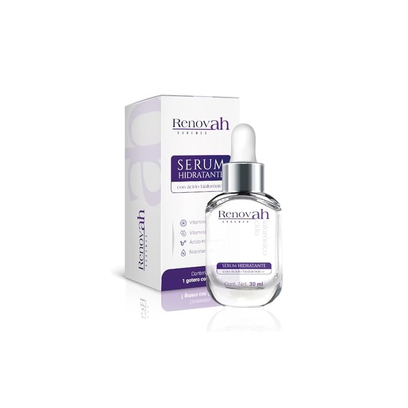Sérum Hidratante con Hialurónico, Niacinamida, Vit-C, Vit-E