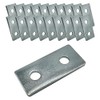 10 Pack - 2 Hole, Flat Plate Connector Bracket for