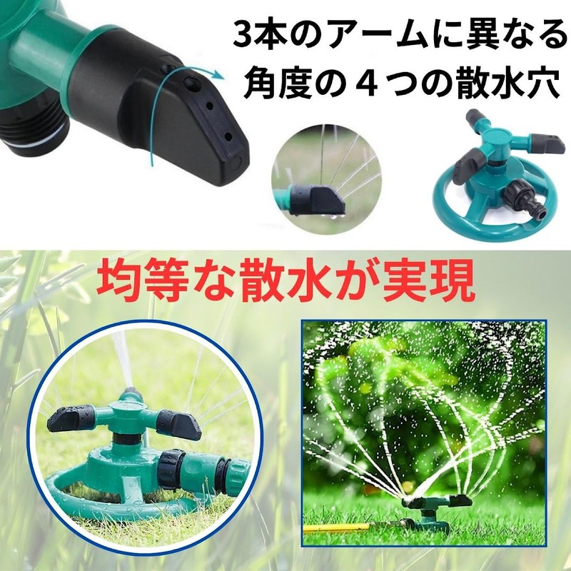 REMDY 360 Degree Rotating Sprinkler Automatic Grass Watering Garden Garden