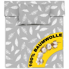 Amilian Children's Bed Linen 100 x 135 cm, Baby Bed Linen Set, Size Baby Bedding 135 x 100 cm with Pillowcase 40 x 60 cm, 100% Cotton Baby Bed Linen 100 x 135 cm, Boys’ Girls’ Bed Linen