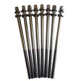 ROSS Percussion 7/32 * 110mm Tension Rods for Bass Drum - 8 Pack