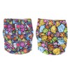 2pcs Cloth Diapers 6 Layer Structure Washable Reusable Elastic Waistband