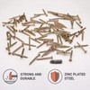 Wood Screws 3.5 x 35 mm Yellow Galvanised Steel Chipboard