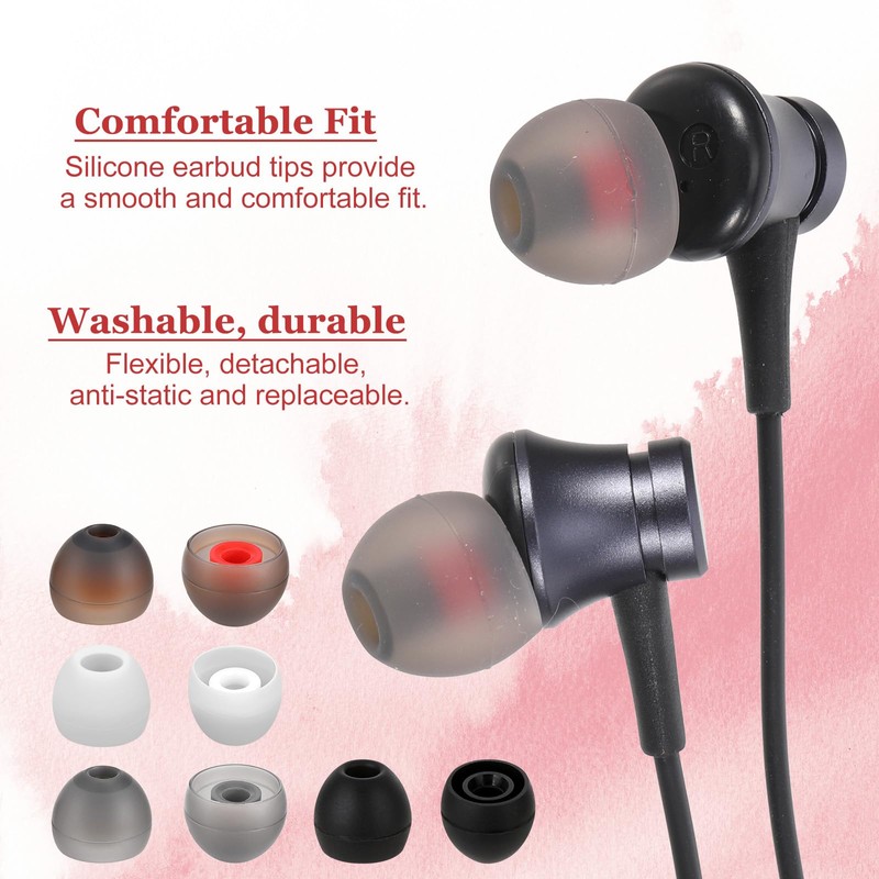 24 Pairs Earbuds Cap，Silicone Replacement Earbud Tips, Earbud Covers Ear
