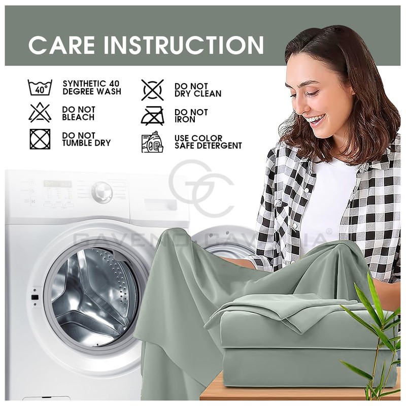 GC GAVENO CAVAILIA Percale Fitted Sheet | Ultra Soft Plain