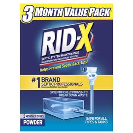 RID-X Septic Treatment, 3 Month Supply Of Powder, 29.4 oz