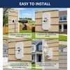 Vinyl Siding Mounting Block with Built-in Electrical Box, Universal Siding