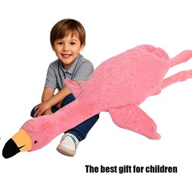Labauxite Flamingo Stuffed Animal Plush Pillow,Pink Flamingo Soft Plush Doll Toys,Gift for Kids and Adults (74in)