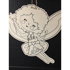 Celebrate It Easter Fairy Wooden Hanging Plaque 10” X 9” Celebrate It Craft New