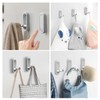 teasteam Foldable Wall Hooks 4Pcs Folding Coat Hook for Hanging