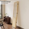 Room Divider, 66.9Inch Tall Japanese Shoji Style Folding Wood Screen