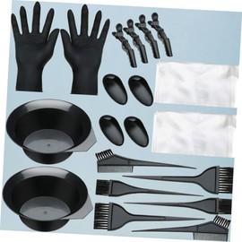 Mikinona 20pcs Hair Dye Tool Kit Professional Salon Kit for Home Use No Mess Hair Coloring Tools Set 1 Set/20pcs Portable Hair Tinting Tool