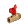 BE-TOOL Female Valve 1/2" T Handle Valves Brass Shut-Off Ball