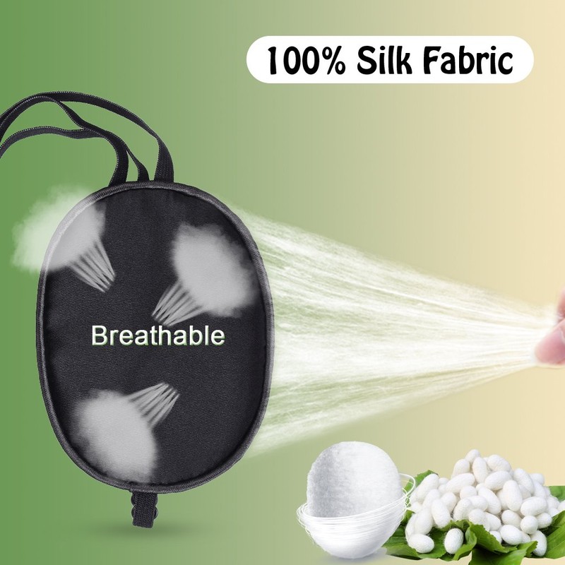 ewinever Pure Silk Eye Patch For Adults, Amblyopia Obscure Astigmatism