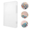 SUPVOX 2pcs Clear Plastic Storage Containers for Beads Parts Stackable