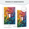 YIJIKJY Light Switch Cover Plate Rainbow Cube Doodle 1 Gang