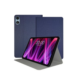 Case for TECLAST T60 Plus 12 inch Android 14 Tablet 2024 New,UYRUREL Leather Slim Folding Stand Cover with Magnet auto Sleep/Wake for Men Women Full Protection,Blue.