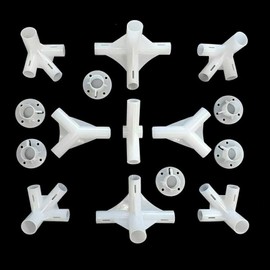 BODYA 15 x Spare Parts 3 x 6 m Gazebo Awning Tent Feet Corner Centre Connector 25/19 mm