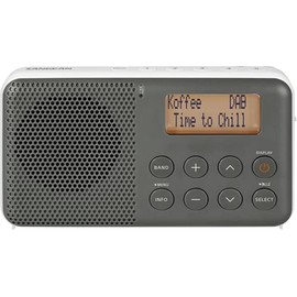Sangean DPR-64 DAB/FM Compact Radio, White/Grey
